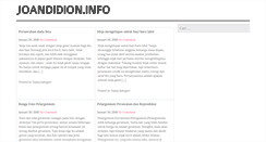 Desktop Screenshot of joandidion.info